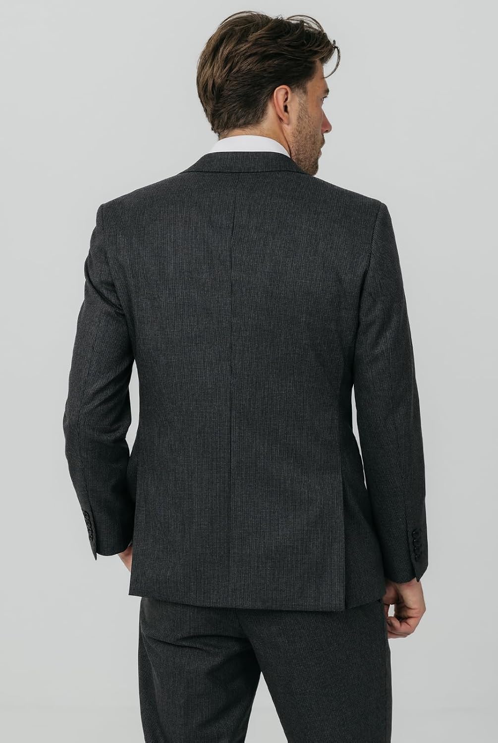 Suit Jacket Regular Fit Puppytooth Check