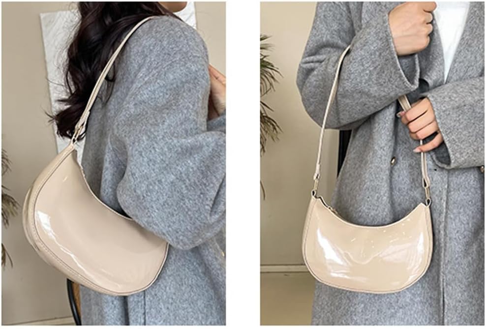 Patent Leather Evening Purse Shiny Clutch MINI Hobos Armpit Shoulder Bag Patent Leather Evening Purse Shiny Clutch MINI Hobos Armpit Shoulder Bag