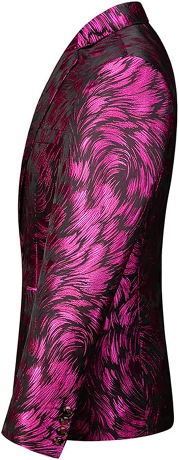 Personality Printing Button Suit Night Club Stage Wedding Dresses Social Coats Casual Blazer Jacket Personality Printing Button Suit Night Club Stage Wedding Dresses Social Coats Casual Blazer Jacket