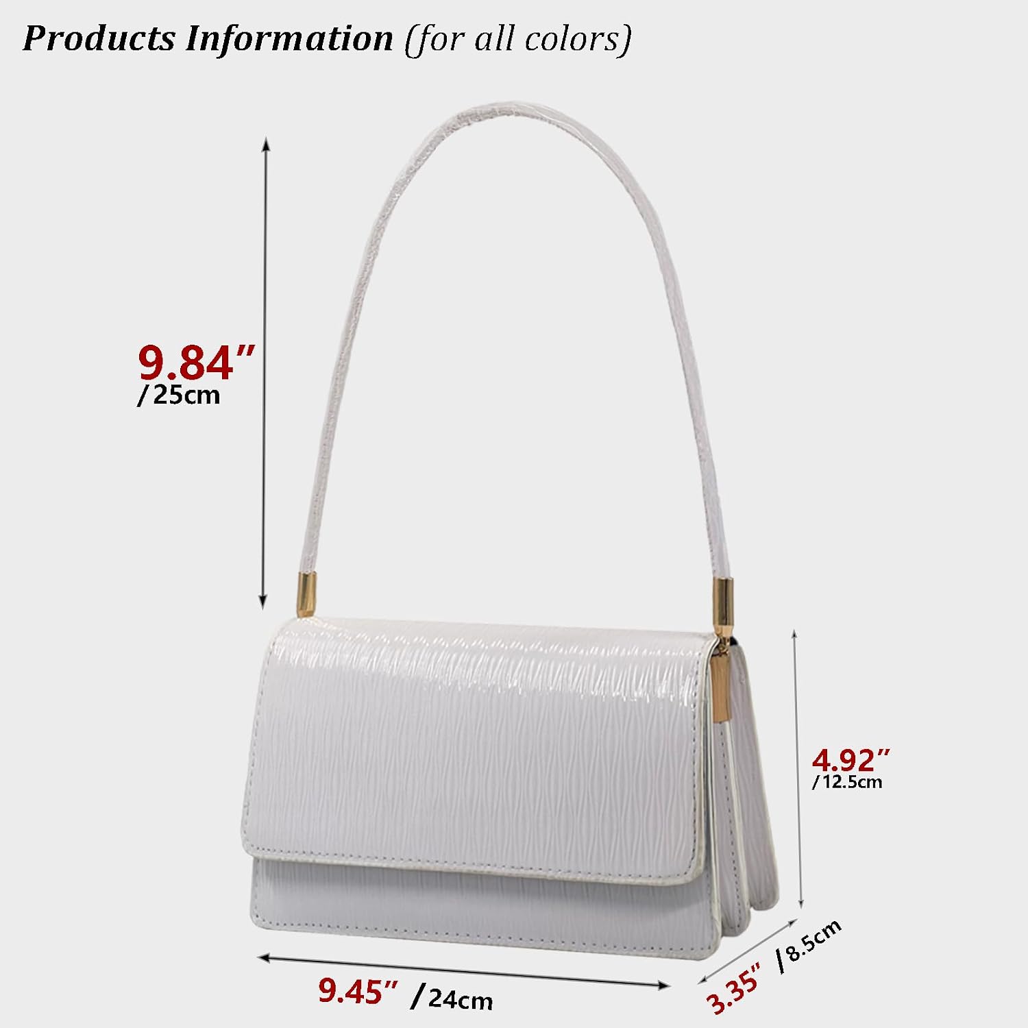Shoulder Handbag Small Retro Purse for Women with Top Handle Shoulder Handbag Small Retro Purse for Women with Top Handle
