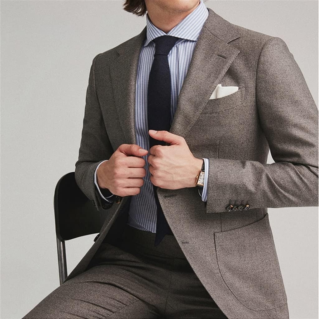 Business Suits Formal Suit Set Casual Slim Groom Wedding Spring Autumn Blazers