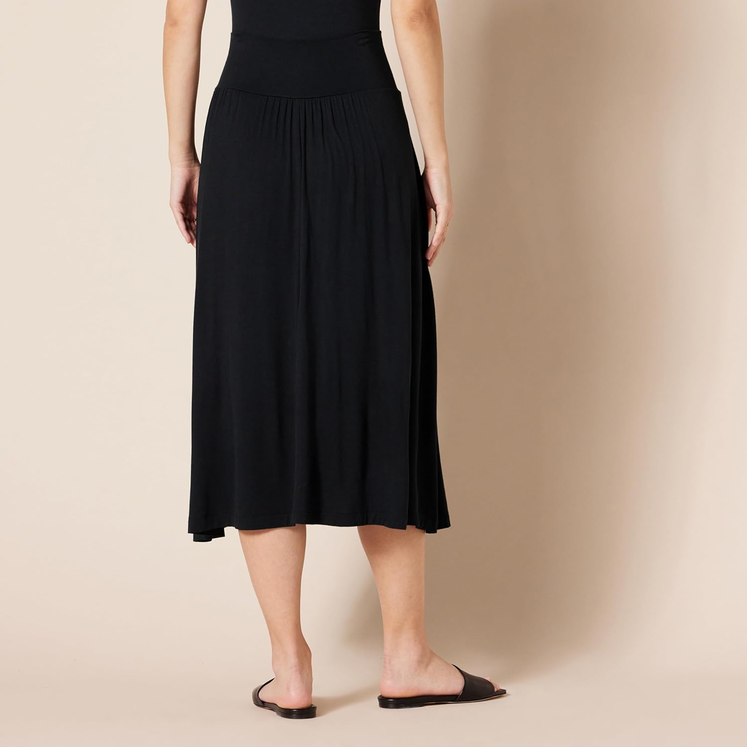 Women's Jersey Pull On Midi Length Skirt Women's Jersey Pull On Midi Length Skirt