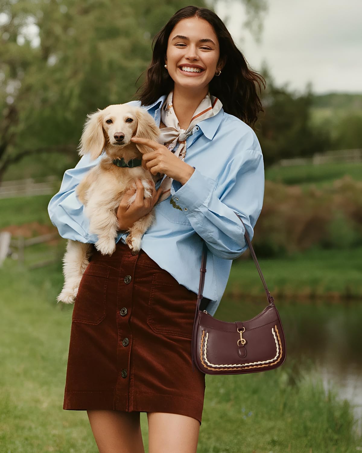 Shoulder Bag for Women Vegan Leather Women's Shoulder Purses Handbags with 2 Removable Strap Crossbody Bag Purses
