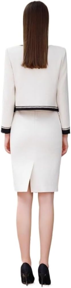 Bag Buttock Skirt Suit Female Year Autumn and Winter Retro Temperament Tweed Two Sets of