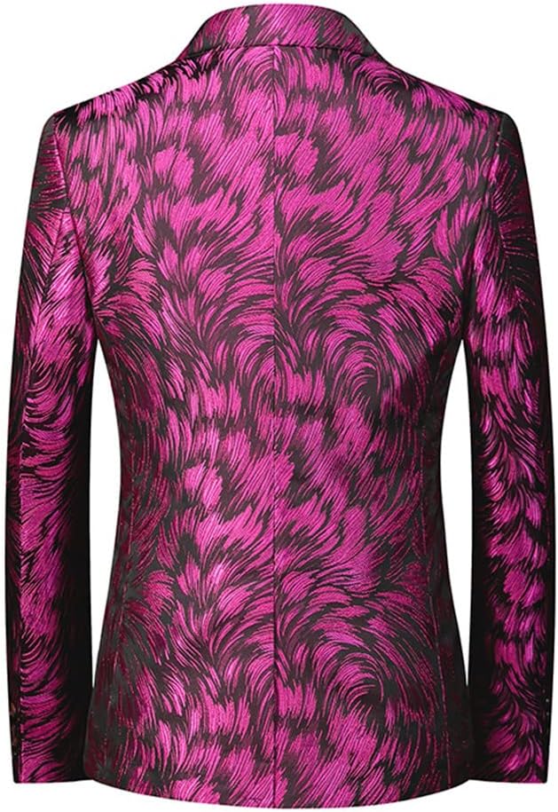 Personality Printing Button Suit Night Club Stage Wedding Dresses Social Coats Casual Blazer Jacket Personality Printing Button Suit Night Club Stage Wedding Dresses Social Coats Casual Blazer Jacket