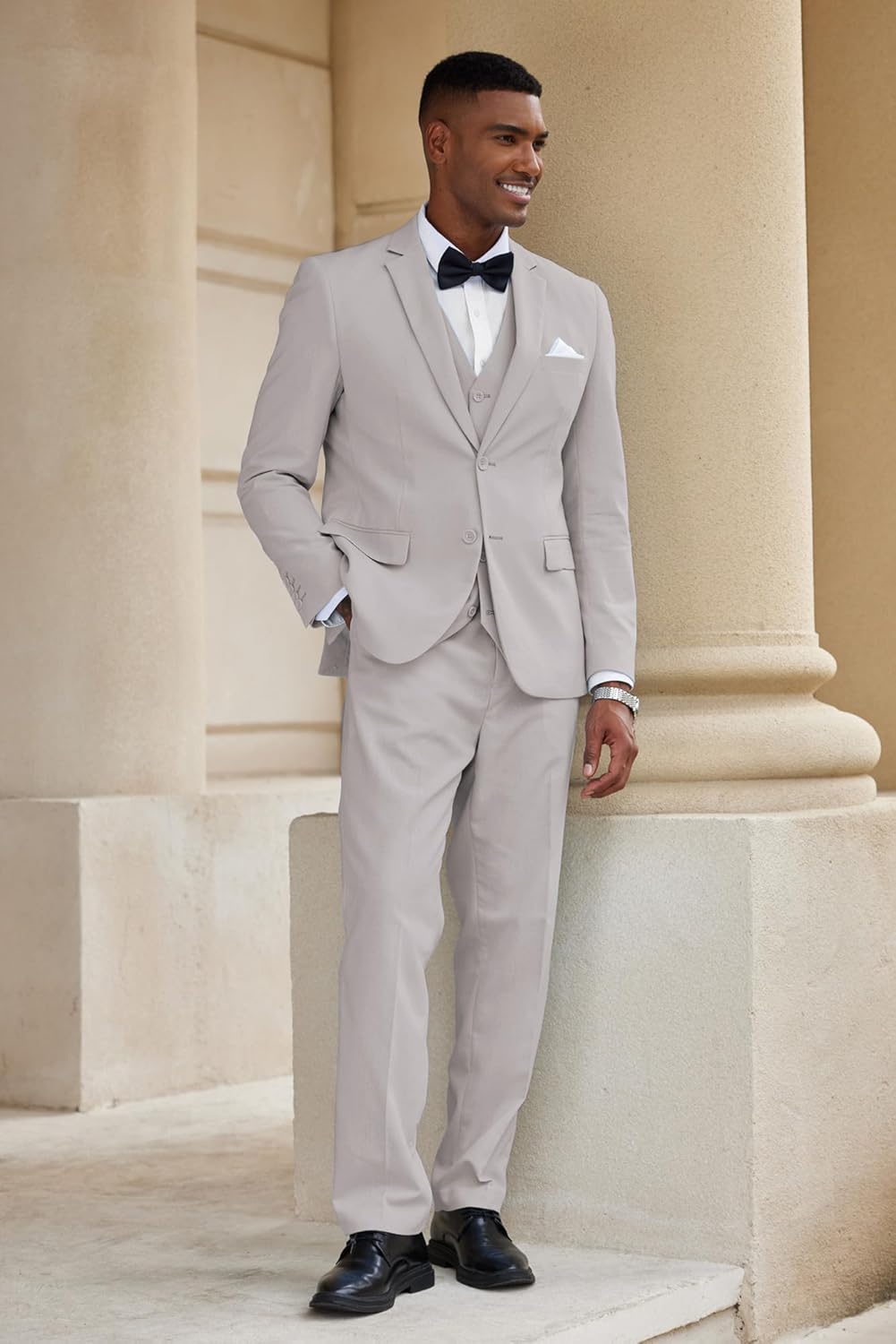 3 Piece Linen Suits Casual Blazer Jackets Vest Pants Set for Wedding Business Prom 3 Piece Linen Suits Casual Blazer Jackets Vest Pants Set for Wedding Business Prom