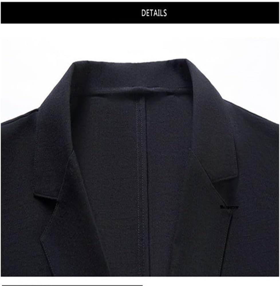Cotton Linen Suit Jacket Spring Loose Casual Blazers Male Long Sleeve Business Coat