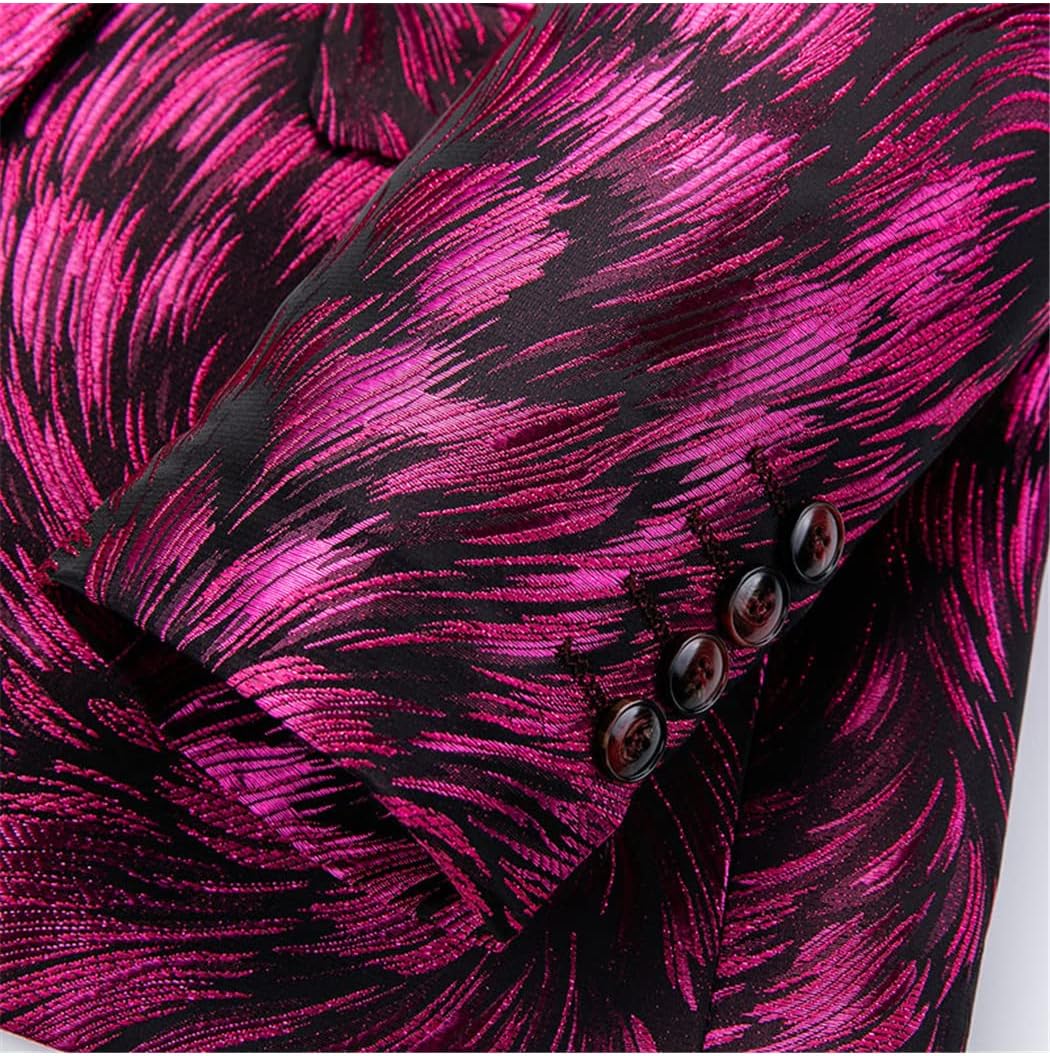 Personality Printing Button Suit Night Club Stage Wedding Dresses Social Coats Casual Blazer Jacket Personality Printing Button Suit Night Club Stage Wedding Dresses Social Coats Casual Blazer Jacket