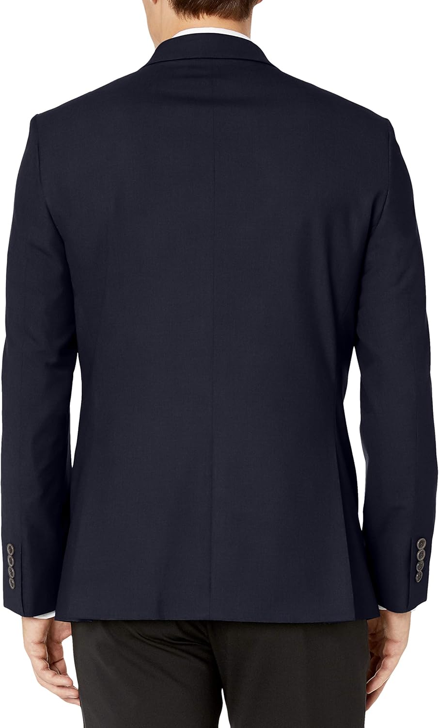 Men's Navy Notch Lapel 2-Button Blazer Flap Pocket Ticket Pocket Decorative Cuff Buttons Slim Fit Stretch Business Office Work Jacket Men's Navy Notch Lapel 2-Button Blazer Flap Pocket Ticket Pocket Decorative Cuff Buttons Slim Fit Stretch Business Office Work Jacket