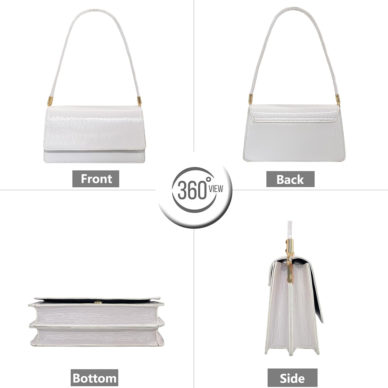 Shoulder Handbag Small Retro Purse for Women with Top Handle Shoulder Handbag Small Retro Purse for Women with Top Handle