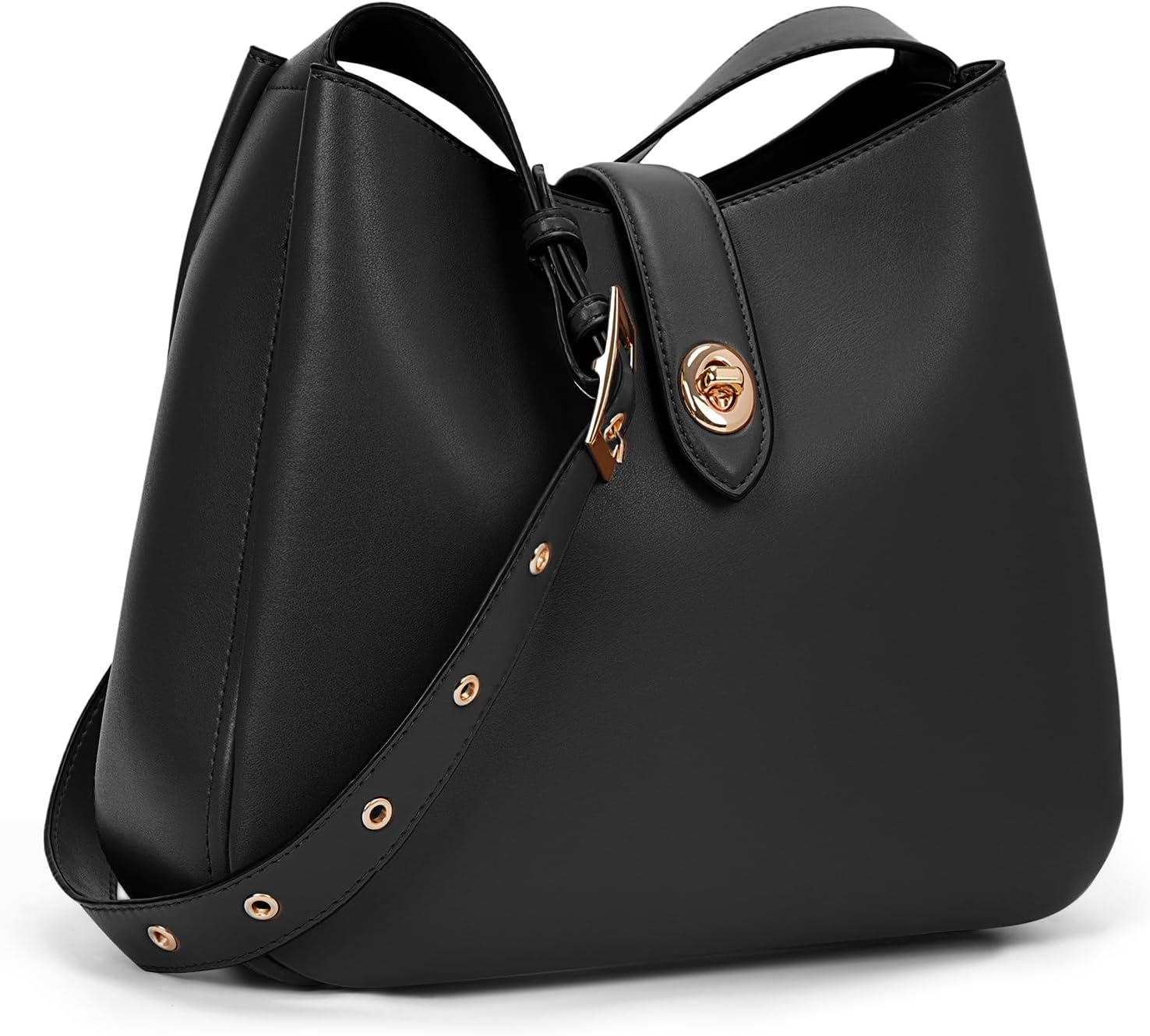 Bucket Bags for Women Vintage Hobo Bag Shoulder Handbag Faux Leather Bucket Purse Shopper Handbag