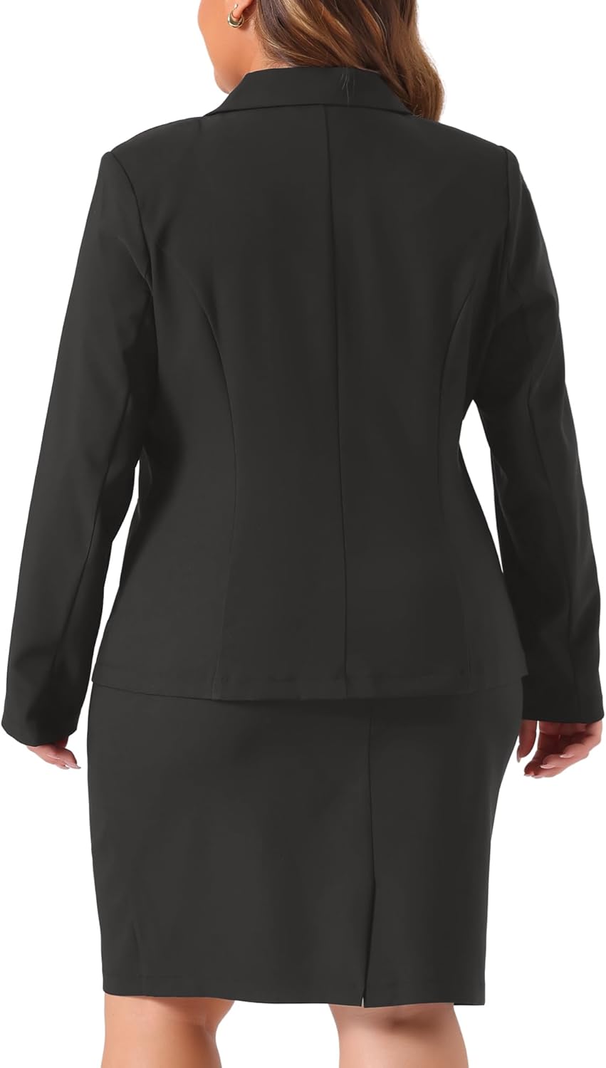 Blazer and Skirt Suit Sets for 2 Piece Outfits Business Casual Suit Sets