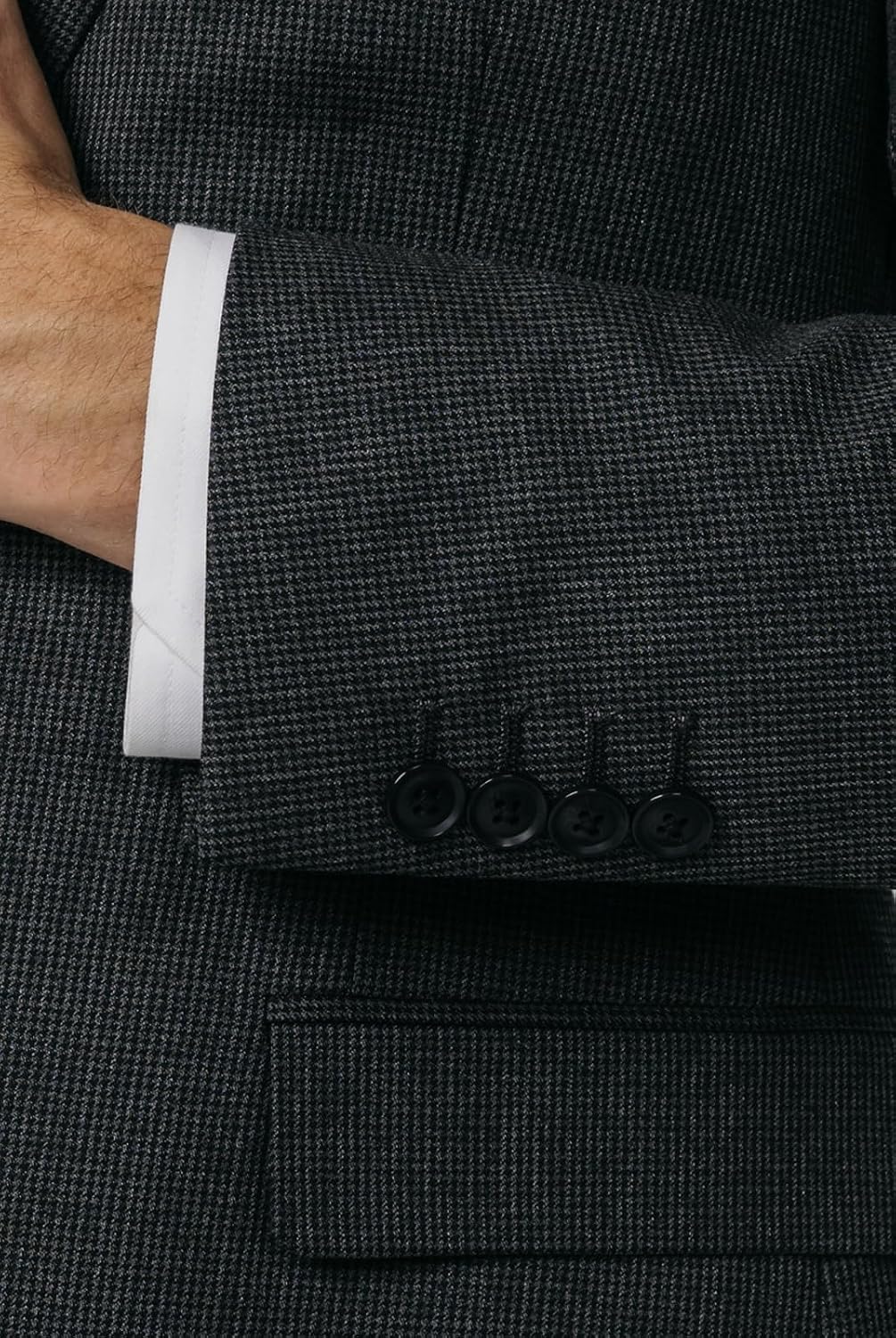 Suit Jacket Regular Fit Puppytooth Check