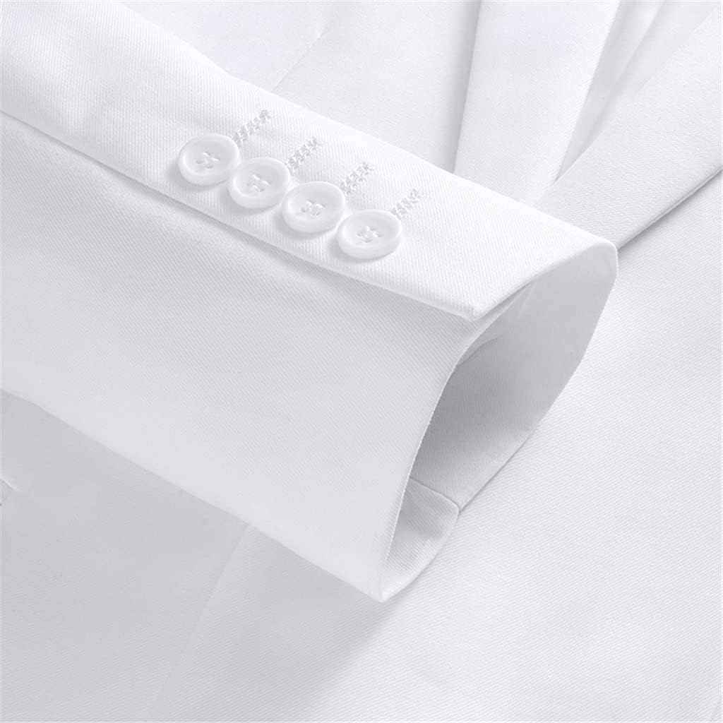 Business Casual Slim Fit Suits Pants Formal Wedding Party Blazers Jacket Trousers 2 Pcs Set