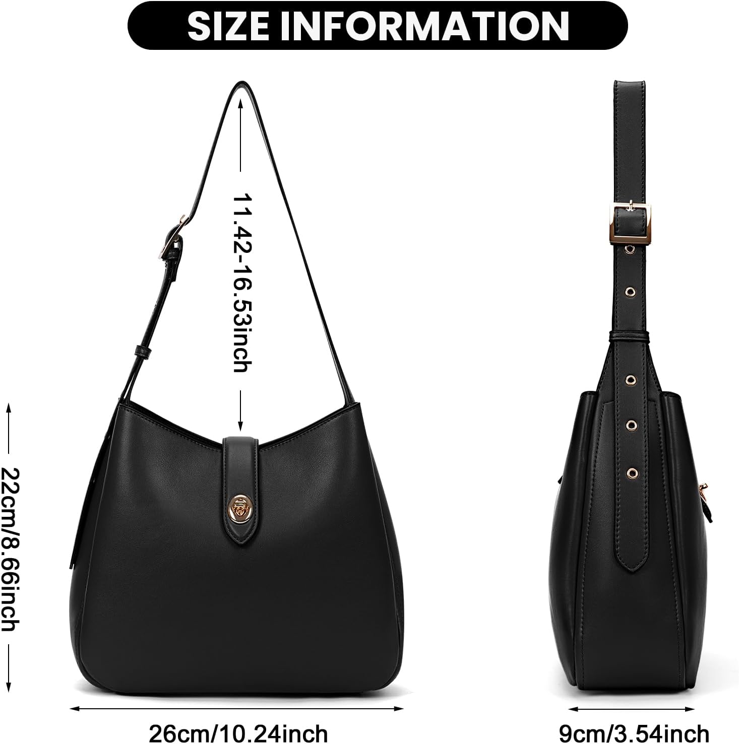 Bucket Bags for Women Vintage Hobo Bag Shoulder Handbag Faux Leather Bucket Purse Shopper Handbag
