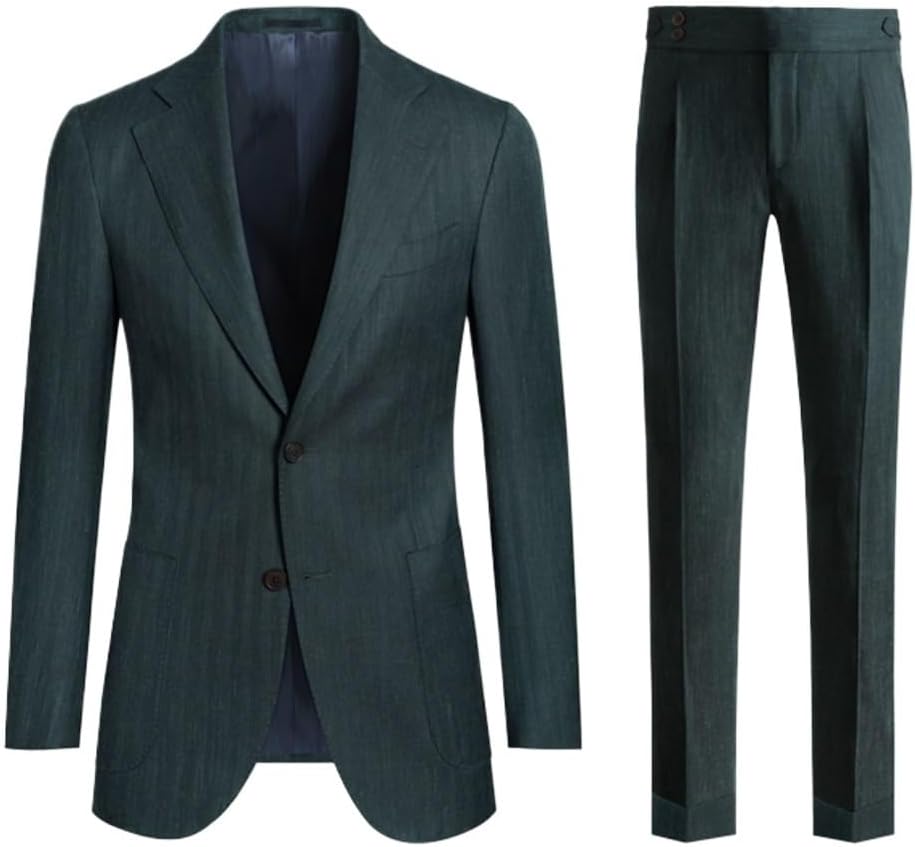 Suit Set Business Casual Slim Suits Fit Retro Spring Autumn Blazers Linen Formal Pants Suit Set Business Casual Slim Suits Fit Retro Spring Autumn Blazers Linen Formal Pants