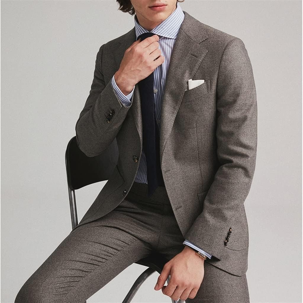 Business Suits Formal Suit Set Casual Slim Groom Wedding Spring Autumn Blazers