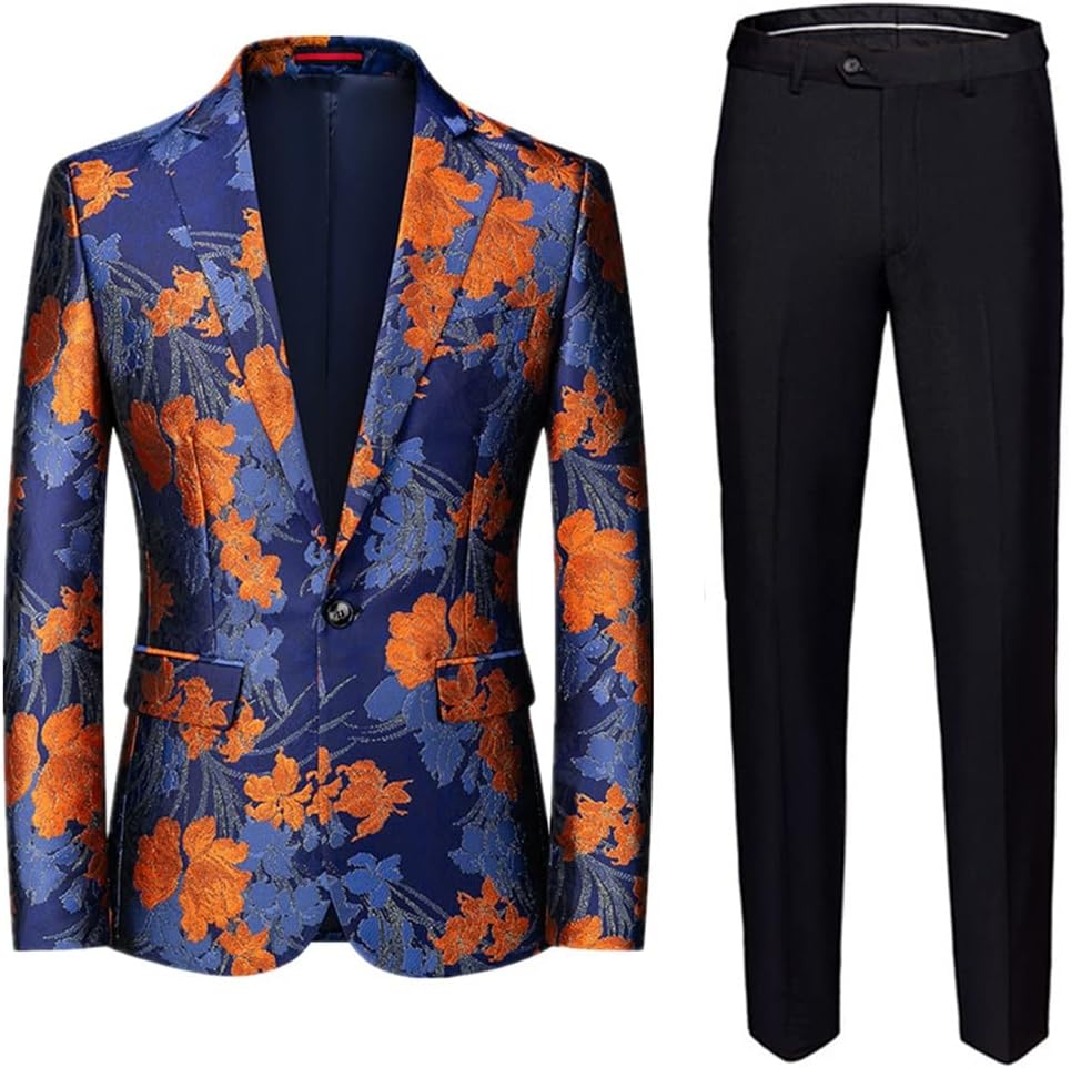 Suit Set Business Casual Single Button Suit Jacket Trousers Wedding Suits Slim Blazers Jackets Suit Set Business Casual Single Button Suit Jacket Trousers Wedding Suits Slim Blazers Jackets